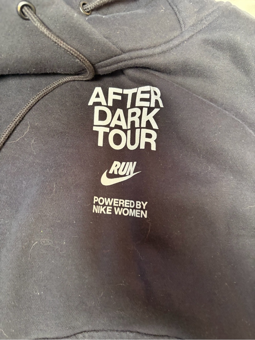 Nike Black 'After Dark Tour' Zip-Up Sweater with White Logo